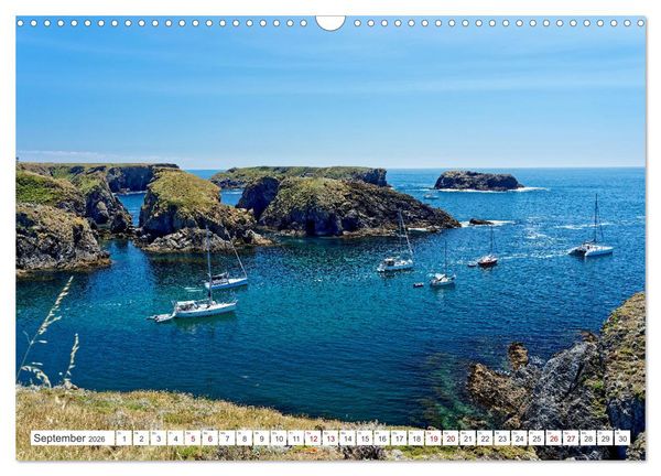 Produktbild: Belle Ile en Mer - Ein bretonisches Paradies (Wandkalender 2026 DIN A3 quer), CALVENDO Monatskalender