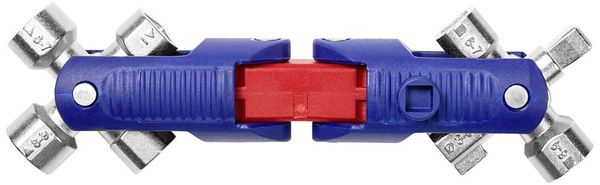 Produktbild: Knipex 00 11 06 V04 00 11 06 V04 Universalschl&uuml;ssel JointKey Quadro f&uuml;r g&auml;ngige Absperrsysteme 63mm Schaltschrankschl&uuml;ssel