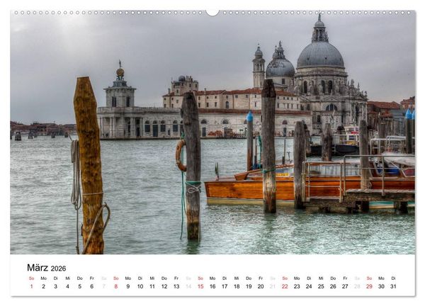 Produktbild: Venedig - La Serenissima 2026 (hochwertiger Premium Wandkalender 2026 DIN A2 quer), Kunstdruck in Hochglanz