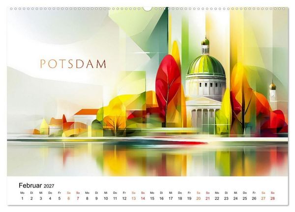 Produktbild: Deutschland St&auml;dte - Premium Edition (hochwertiger Premium Wandkalender 2027 DIN A2 quer), Kunstdruck in Hochglanz