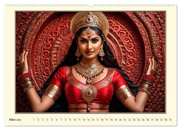 Produktbild: Tradition und Kultur in Indien (hochwertiger Premium Wandkalender 2026 DIN A2 quer), Kunstdruck in Hochglanz