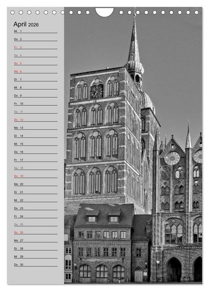 Produktbild: Stralsund. Ein Hauch l&auml;ngst vergangener Zeiten (Wandkalender 2026 DIN A4 hoch), CALVENDO Monatskalender