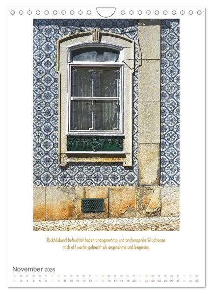 Produktbild: Alte T&uuml;ren und Fenster mit Sinnspr&uuml;chen (Wandkalender 2026 DIN A4 hoch), CALVENDO Monatskalender