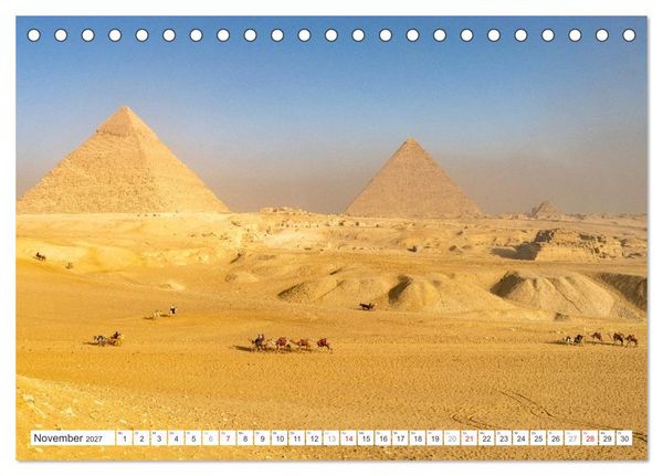 Produktbild: &Auml;gypten - Kairo + Gizeh (Tischkalender 2027 DIN A5 quer), CALVENDO Monatskalender