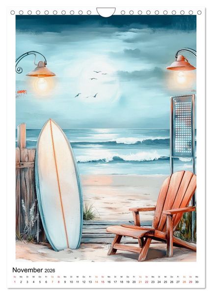Produktbild: Maritimes Vergn&uuml;gen am Strand (Wandkalender 2026 DIN A4 hoch), CALVENDO Monatskalender