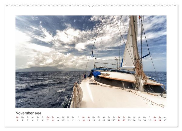 Produktbild: Karibische Segeltr&auml;ume (hochwertiger Premium Wandkalender 2026 DIN A2 quer), Kunstdruck in Hochglanz