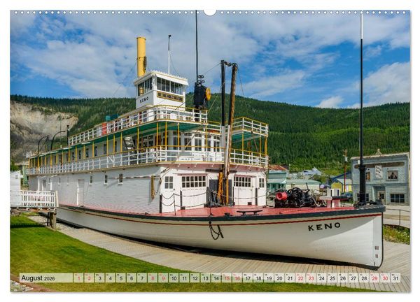 Produktbild: Willkommen in Dawson City - Die legend&auml;re Goldgr&auml;berstadt am Yukon (hochwertiger Premium Wandkalender 2026 DIN A2 quer), Kunstdruck in Hochglanz