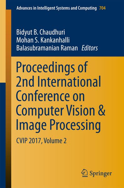 Produktbild: Proceedings of 2nd International Conference on Computer Vision & Image Processing