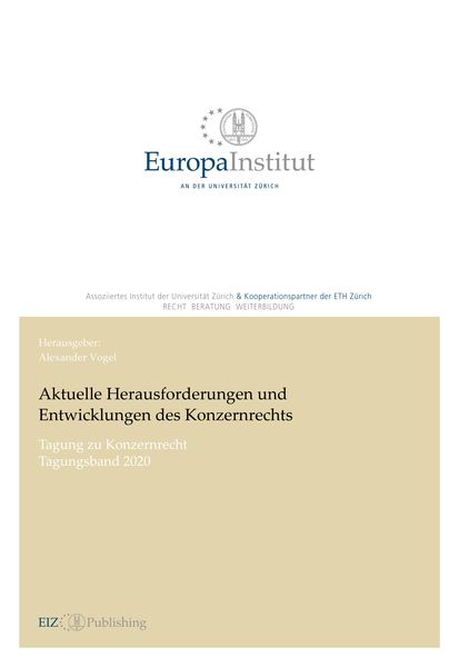 Produktbild: Aktuelle Herausforderungen und Entwicklungen des Konzernrechts