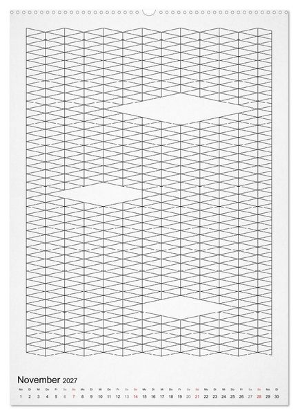 Produktbild: Geometric Graphik Art (Wandkalender 2027 DIN A2 hoch), CALVENDO Monatskalender