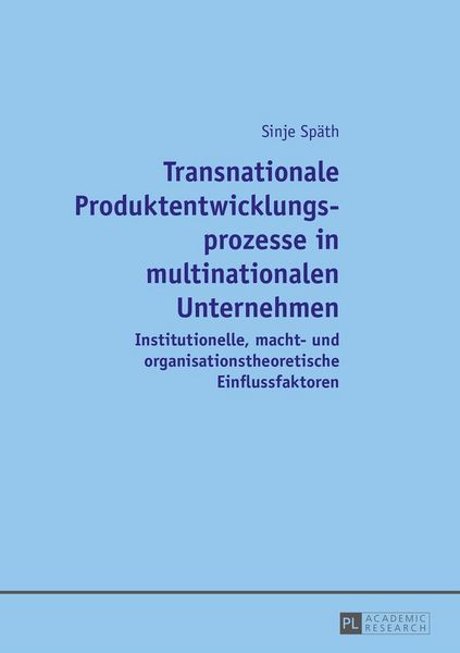 Produktbild: Transnationale Produktentwicklungsprozesse in multinationalen Unternehmen