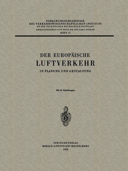 Der Europäische Luftverkehr, Taschenbuch von , Springer Berlin, 9783540016281