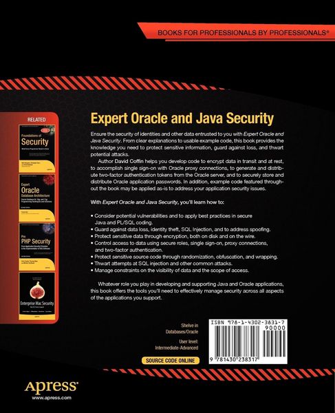 Produktbild: Expert Oracle and Java Security