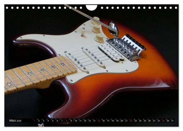 Produktbild: KULT GITARRE - Richie Sambora Stratocaster (Wandkalender 2026 DIN A4 quer), CALVENDO Monatskalender