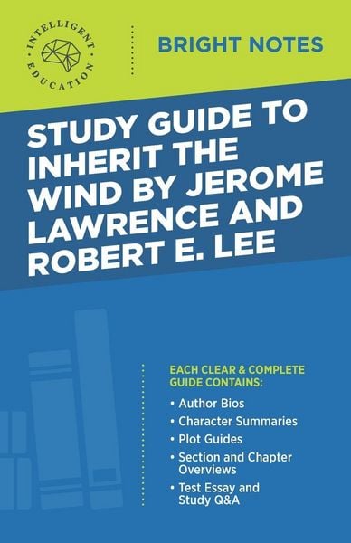Produktbild: Study Guide to Inherit the Wind by Jerome Lawrence and Robert E. Lee