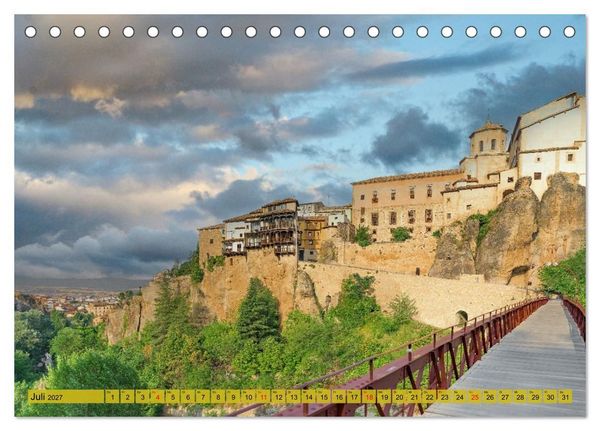Produktbild: Die h&auml;ngenden H&auml;user von Cuenca (Tischkalender 2027 DIN A5 quer), CALVENDO Monatskalender