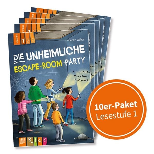 Produktbild: 10er Paket: Die unheimliche Escape-Room-Party &ndash; Lesestufe 1
