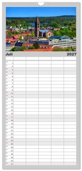Produktbild: Familienplaner 2027 - POTSDAM. Du bist so sch&ouml;n mit 5 Spalten (Wandkalender, 21 x 45 cm) CALVENDO