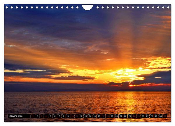 Produktbild: Un oc&eacute;an de lumi&egrave;re (Calendrier mural 2026 DIN A4 vertical), CALVENDO calendrier mensuel
