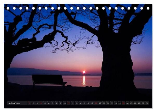 Produktbild: Bodensee zur blauen Stunde (Tischkalender 2026 DIN A5 quer), CALVENDO Monatskalender