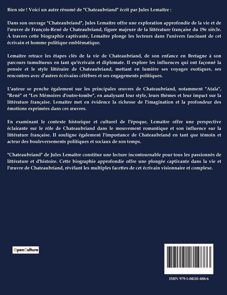 Produktbild: Chateaubriand