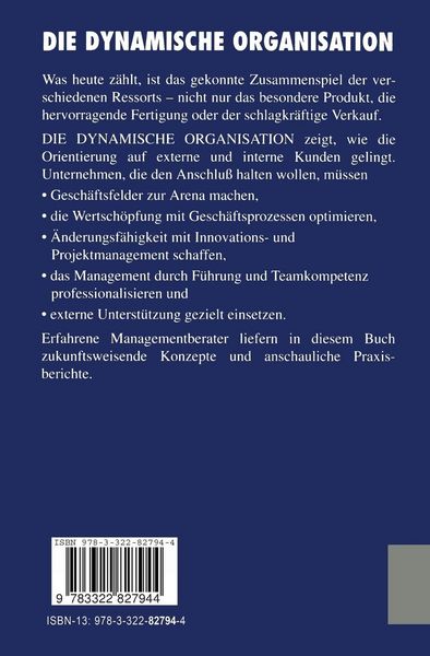 Produktbild: Die dynamische Organisation