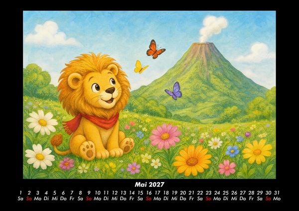 Produktbild: Buschis gro&szlig;es Vulkan-Abenteuer 2027 Fotokalender DIN A3