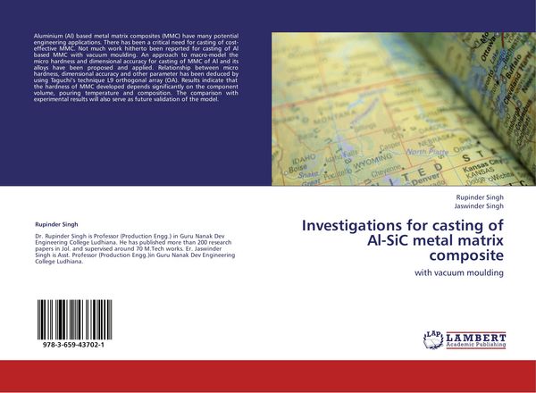 Produktbild: Investigations for casting of Al-SiC metal matrix composite