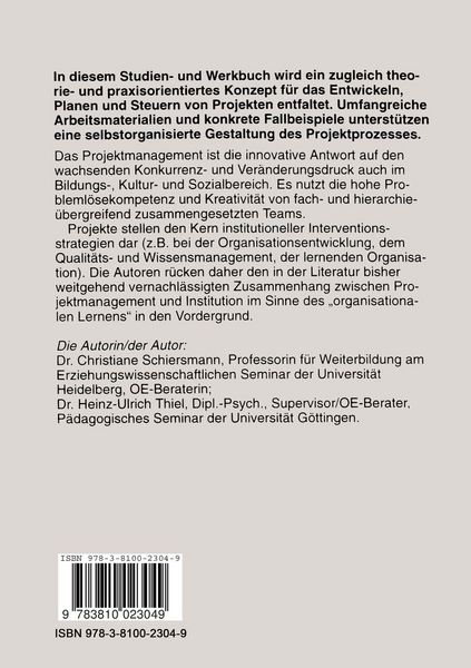 Produktbild: Projektmanagement als organisationales Lernen