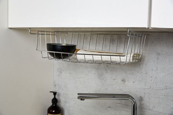 Produktbild: Regaleinh&auml;ngekorb, 2er Set, Metallkorb mit Anti-Rutsch-Gummierung