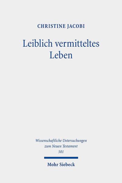Produktbild: Jacobi, C: Leiblich vermitteltes Leben