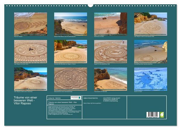 Produktbild: Tr&auml;ume von einer besseren Welt - Vitor Raposo (Wandkalender 2026 DIN A2 quer), CALVENDO Monatskalender