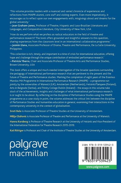 Produktbild: International Performance Research Pedagogies