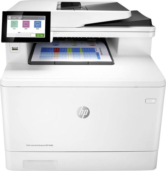 HP Color LaserJet Enterprise M480f MFP Multifunktionsdrucker Laser Farbe A4 Drucker, Scanner, Kopierer, Fax ADF, Duplex,