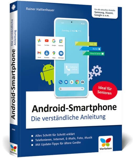 Android-Smartphone, Taschenbuch von Rainer Hattenhauer, Vierfarben, 978-3-8421-0960-5