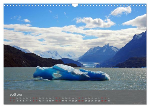 Produktbild: Patagonie Chilienne (Calendrier mural 2026 DIN A3 vertical), CALVENDO calendrier mensuel