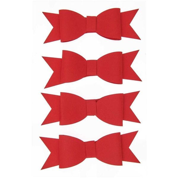 Produktbild: 3D Sticker Schleifen, Rot,