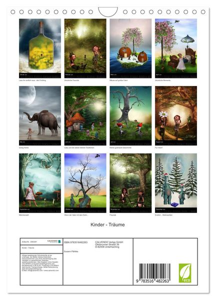 Produktbild: Kinder - Tr&auml;ume (Wandkalender 2026 DIN A4 hoch), CALVENDO Monatskalender