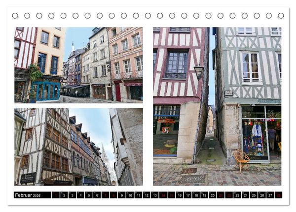 Produktbild: Rouen entdecken (Tischkalender 2026 DIN A5 quer), CALVENDO Monatskalender