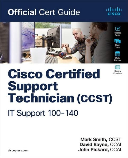 Produktbild: Cisco Certified Support Technician (CCST) IT Support - 100-140 Official Cert Guide