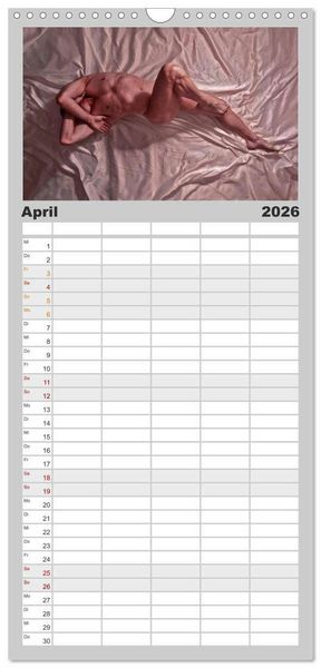 Produktbild: Familienplaner 2026 - M&Auml;NNER - AKTE ZWISCHEN KRAFT UND SINNLICHKEIT mit 5 Spalten (Wandkalender, 21 x 45 cm) CALVENDO