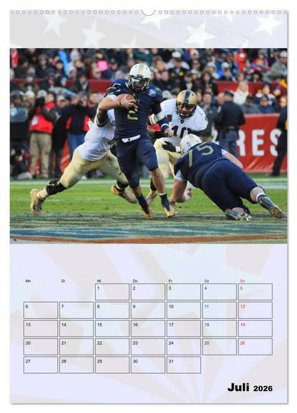 Produktbild: American Football - Kickoff (Wandkalender 2026 DIN A2 hoch), CALVENDO Monatskalender