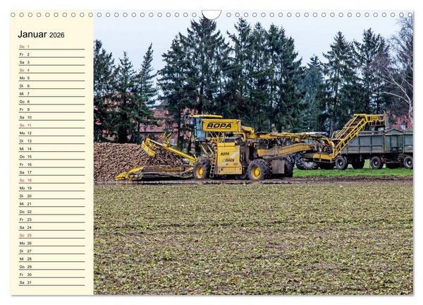Produktbild: Landwirtschaftliche Maschinen im Einsatz (Wandkalender 2026 DIN A3 quer), CALVENDO Monatskalender