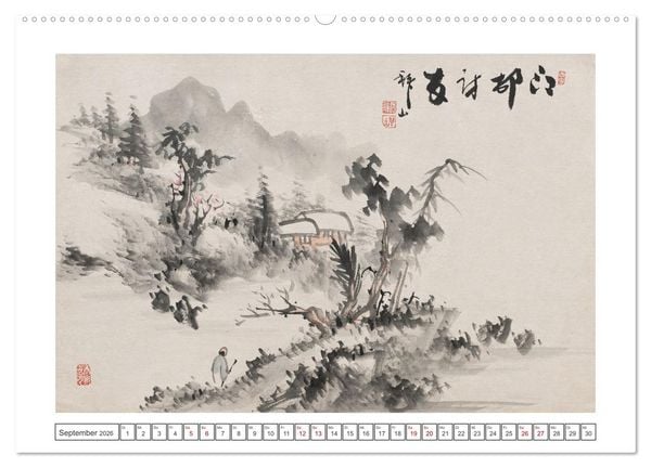 Produktbild: Yoshitsugu Haizan (hochwertiger Premium Wandkalender 2026 DIN A2 quer), Kunstdruck in Hochglanz