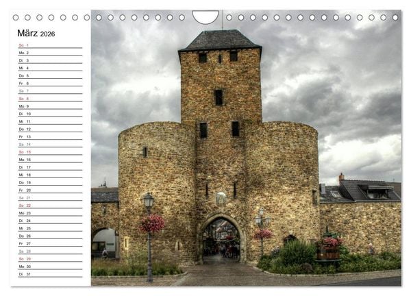 Produktbild: Die sch&ouml;nsten Orte der Eifel - Ahrweiler (Wandkalender 2026 DIN A4 quer), CALVENDO Monatskalender