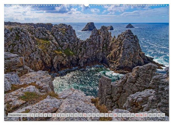 Produktbild: Cote Sauvage. Wilde Atlantikk&uuml;ste der Bretagne. (Wandkalender 2026 DIN A2 quer), CALVENDO Monatskalender
