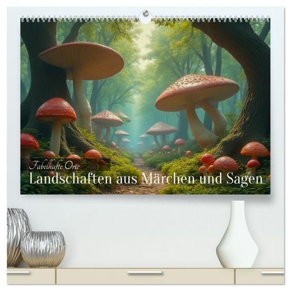 Produktbild: Fabelhafte Orte &ndash; Landschaften aus M&auml;rchen und Sagen (hochwertiger Premium Wandkalender 2026 DIN A2 quer), Kunstdruck in Hochglanz