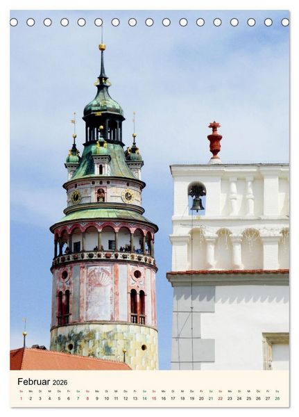 Produktbild: Krumau in Tschechien - Wundersch&ouml;nes Cesky Krumlov (Tischkalender 2026 DIN A5 hoch), CALVENDO Monatskalender