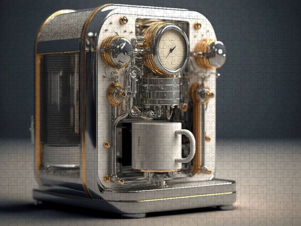 Produktbild: CALVENDO Puzzle Moderne Kaffeemaschine | 1000 Teile Lege-Gr&ouml;&szlig;e 64x48cm Foto-Puzzle f&uuml;r gl&uuml;ckliche Stunden