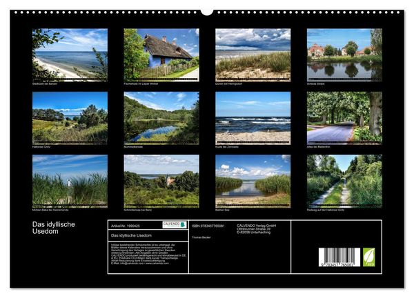 Produktbild: Das idyllische Usedom (hochwertiger Premium Wandkalender 2026 DIN A2 quer), Kunstdruck in Hochglanz